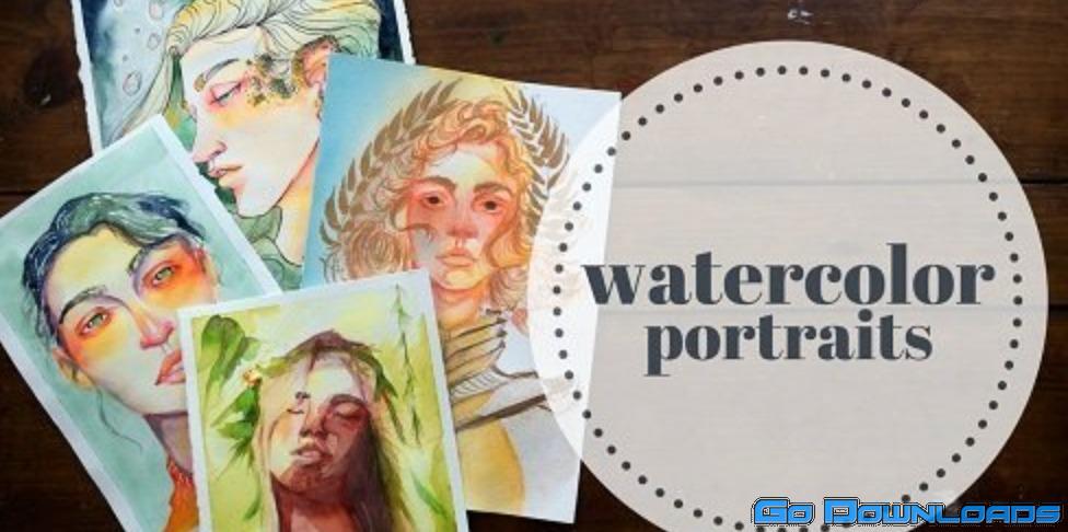 Watercolor Portraits – Dynamic Atmosphere and Whimsical Skin Tones