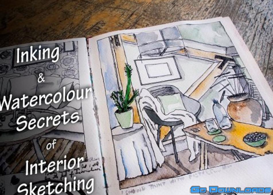 Watercolors and Inking Secrets of Interior Sketching