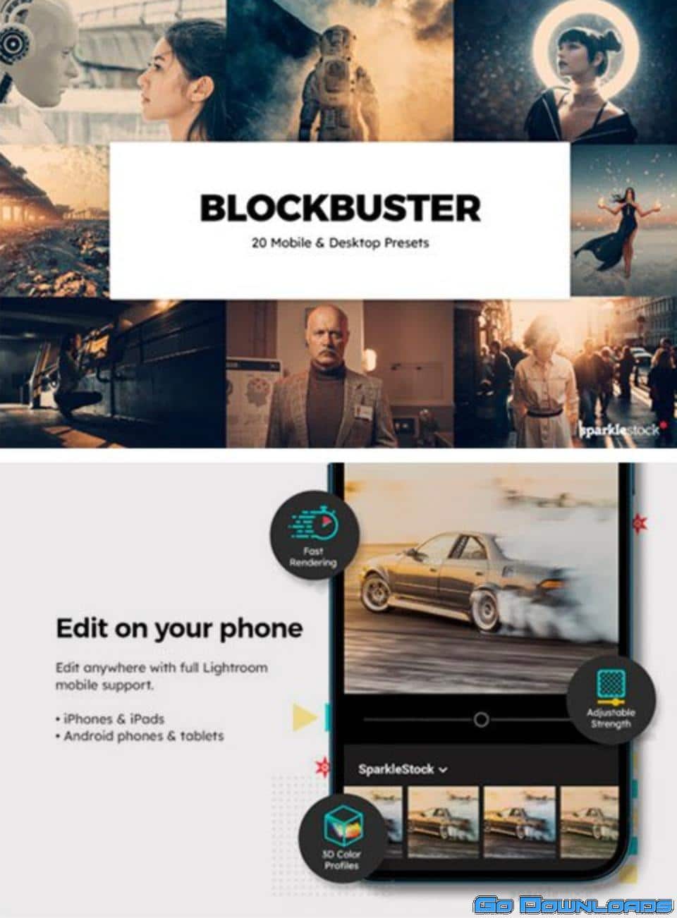 20 Blockbuster Lightroom Presets and LUT 8108854 Free Download