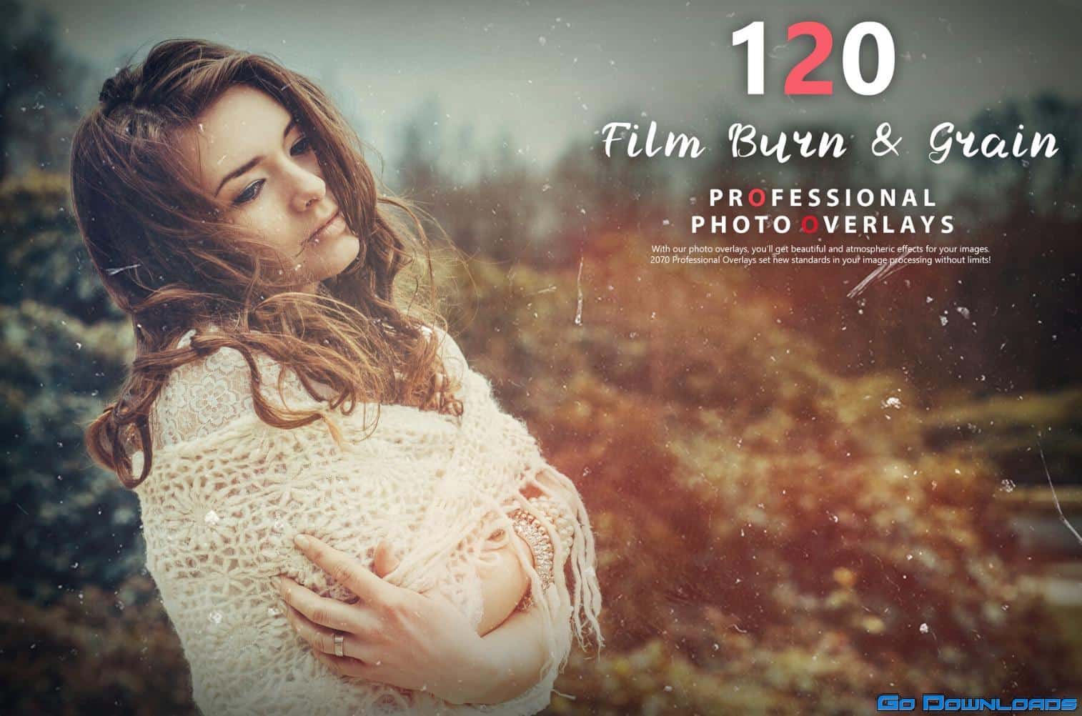 50 Film Burn & Grain Photo Overlays Free Download