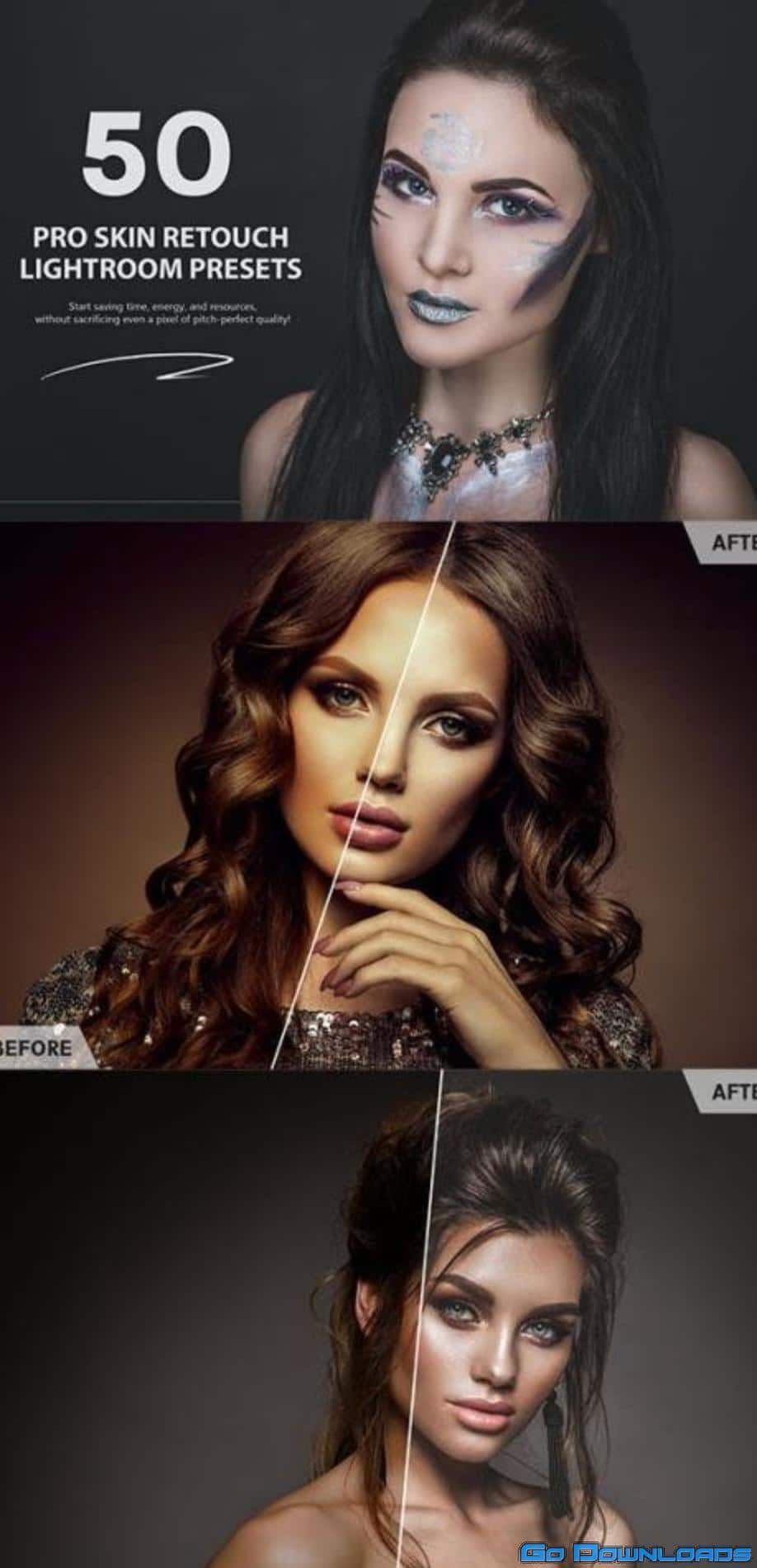 50 PRO Skin Retouch Lightroom Presets Free Download