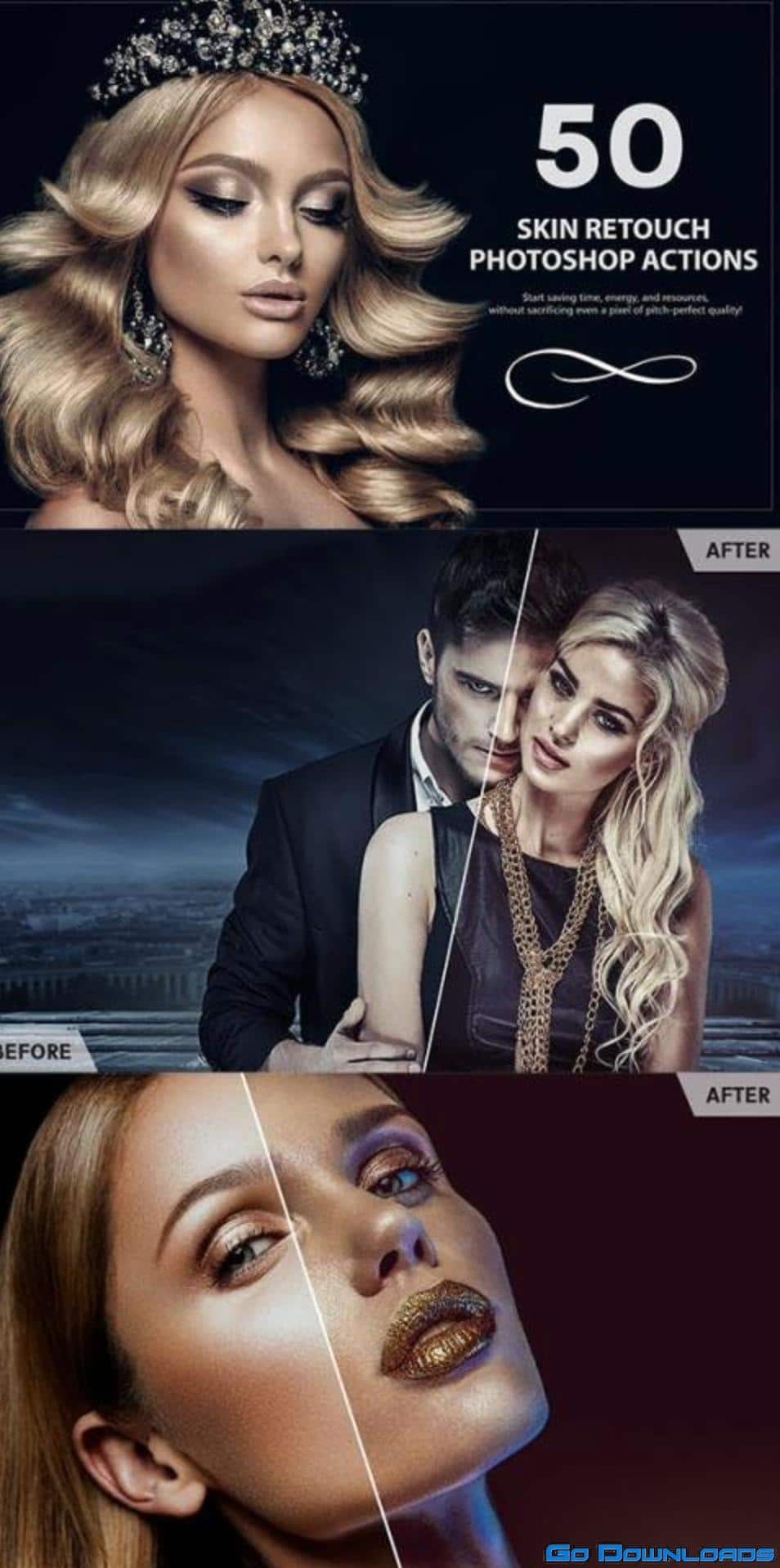 50 Skin Retouch Photoshop Actions Free Download