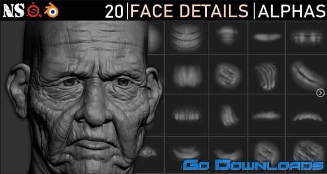 Artstation – Face Details Alphas Free Download