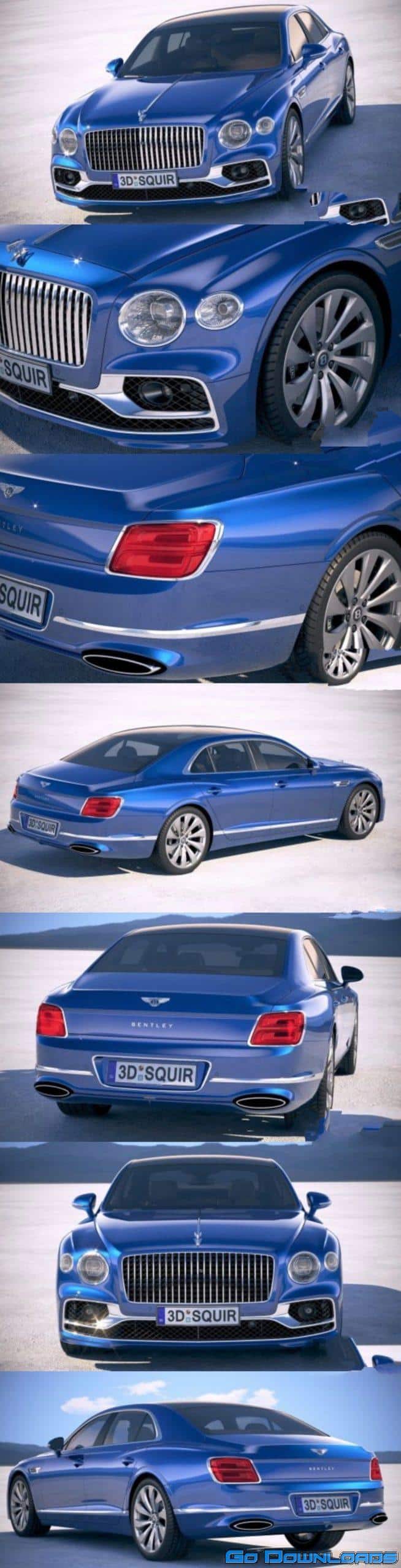 Bentley Flying Spur 2020 3D model Free Download