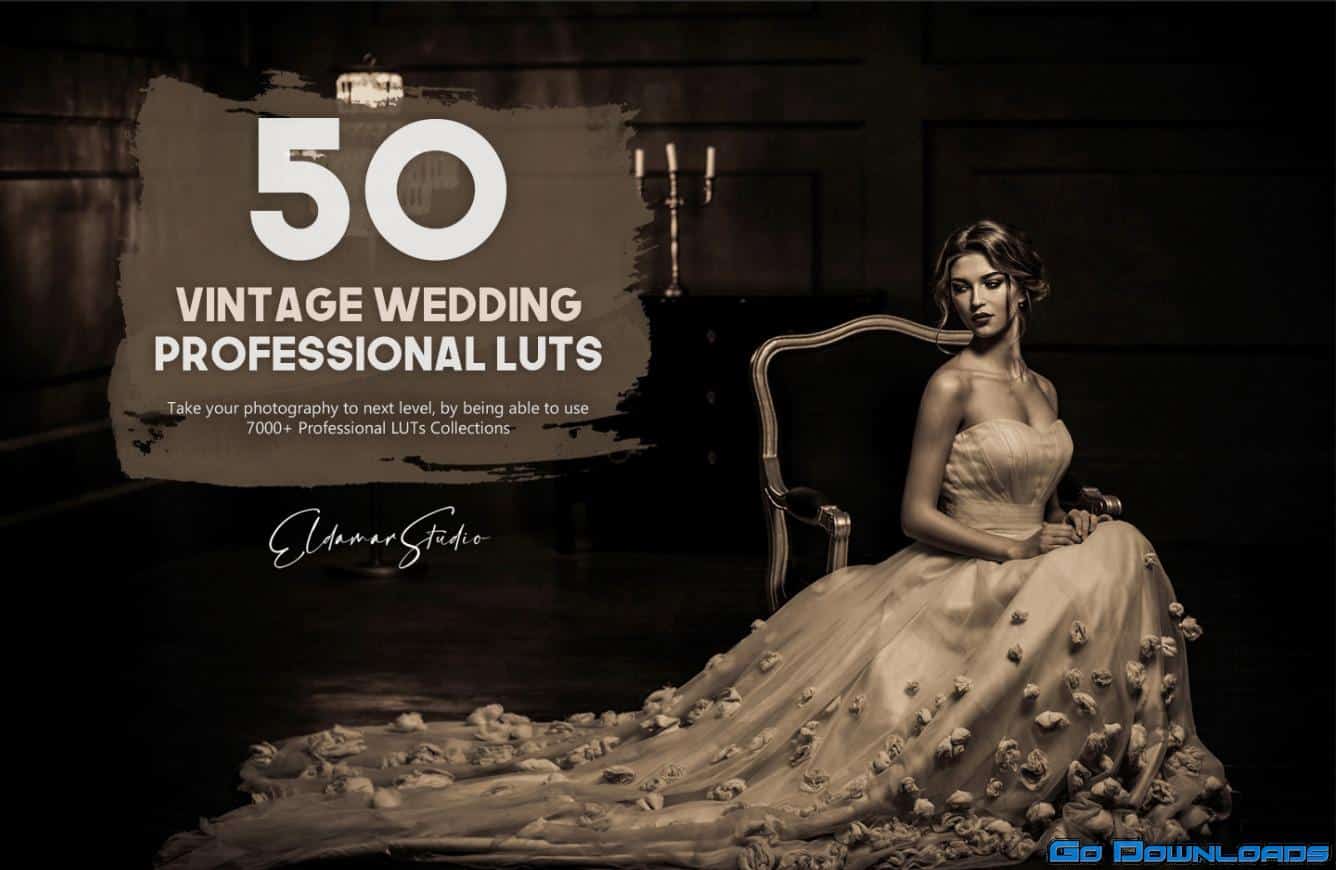 CreativeMarket 50 Vintage Wedding LUTs Pack 5754956 Free Download