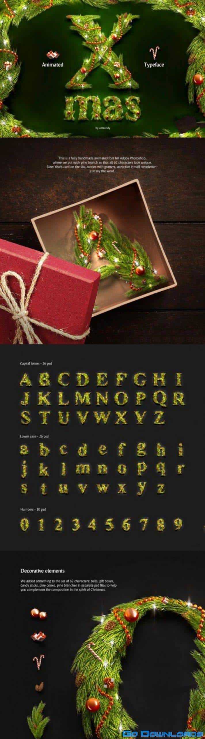 CreativeMarket Christmas Animated Typeface 4164004 Free Download