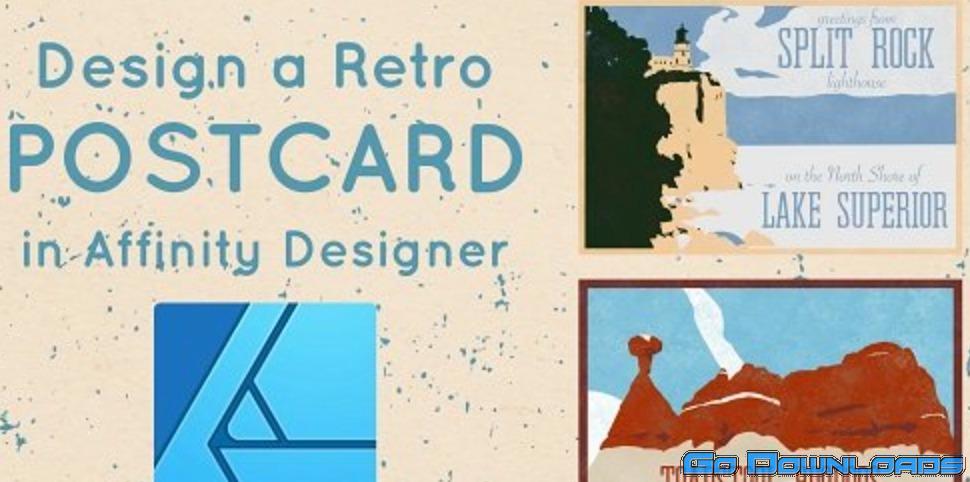 Designing a Retro Postcard in Affinity Designer on iPad