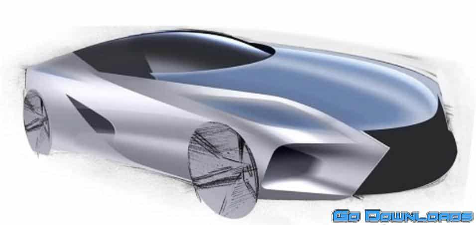 Digital Car Design Rendering in Photoshop Free Download