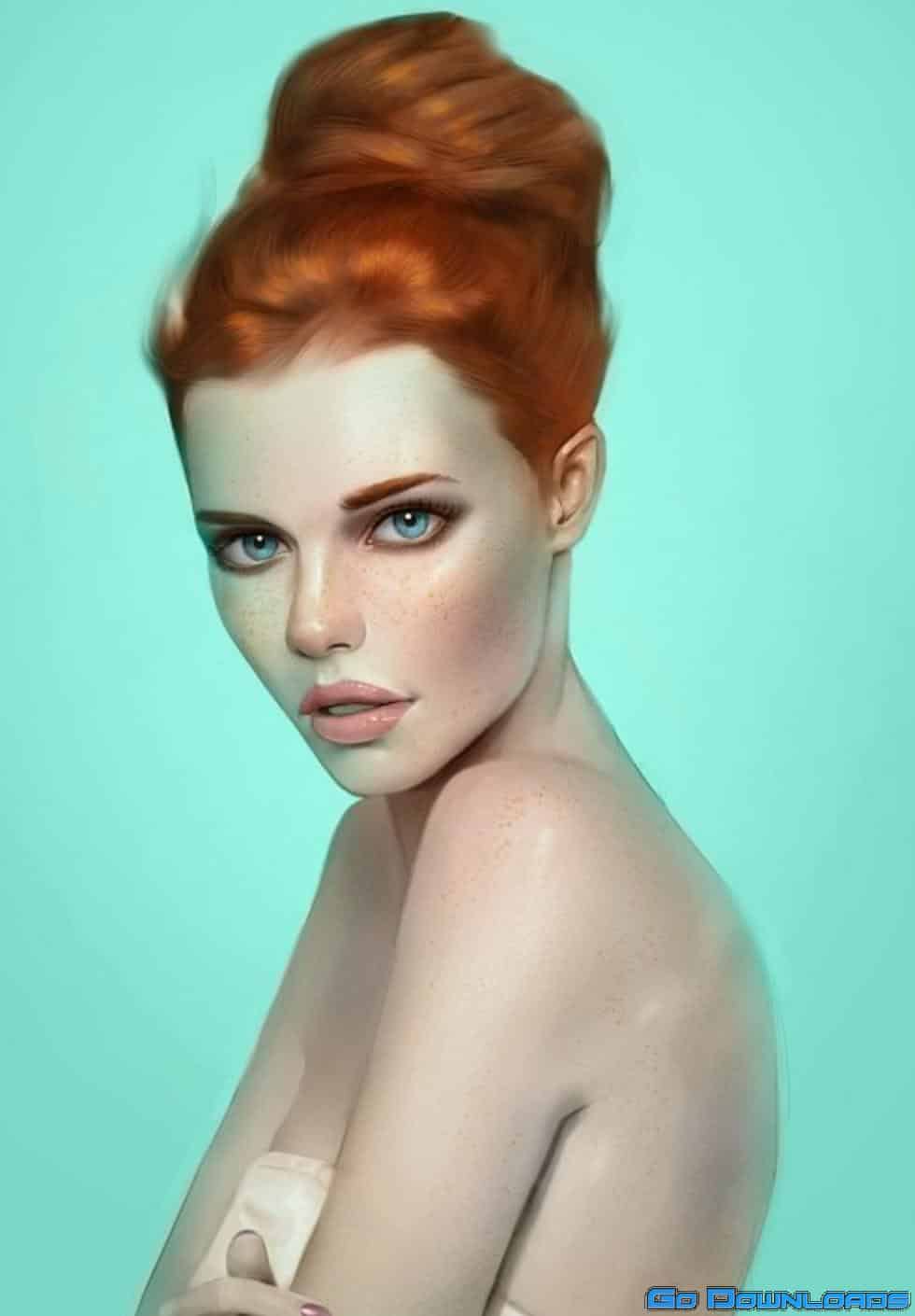 Digital Painting Academy – Incredible details – Painting Beautiful Skin & Eye Details