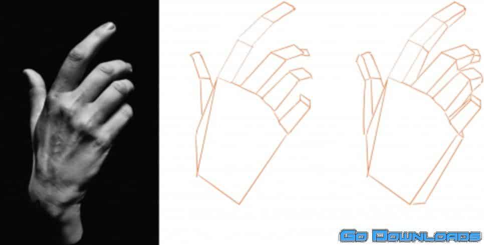 Drawing Hands Using 3 Simple Shapes Free Download