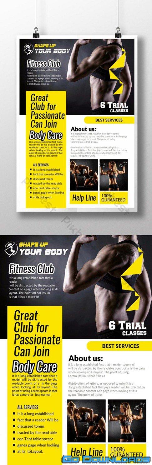 Fitness Club Corporate Psd Template Template PSD Free Download