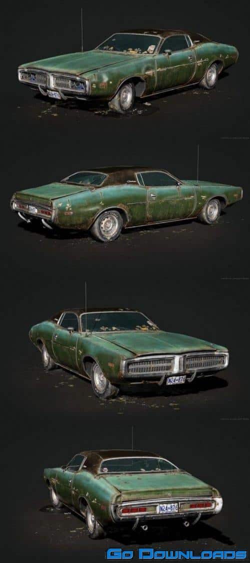 Abandoned Dodge Charger 1972 Free Download