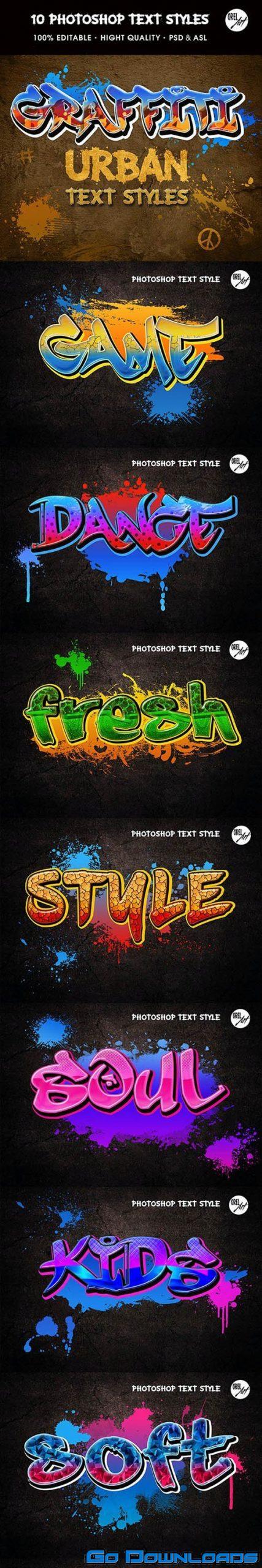 GraphicRiver Graffiti Text Styles 30361952 Free Download