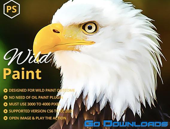 GraphicRiver Wild Paint Photoshop Action 29744891 Free Download