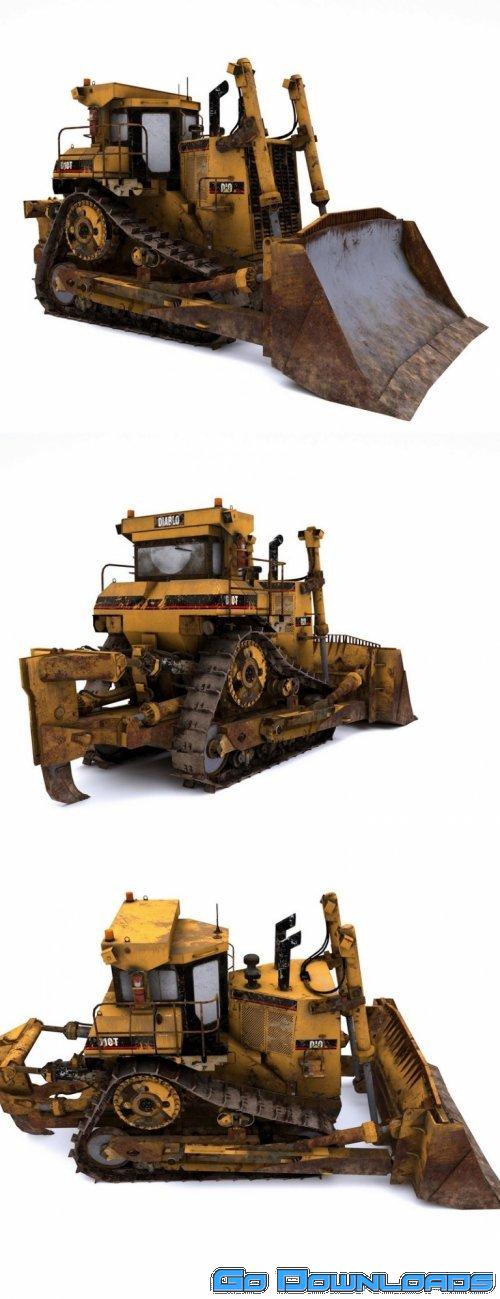 Heavy Bulldozer 3D Model Free Download