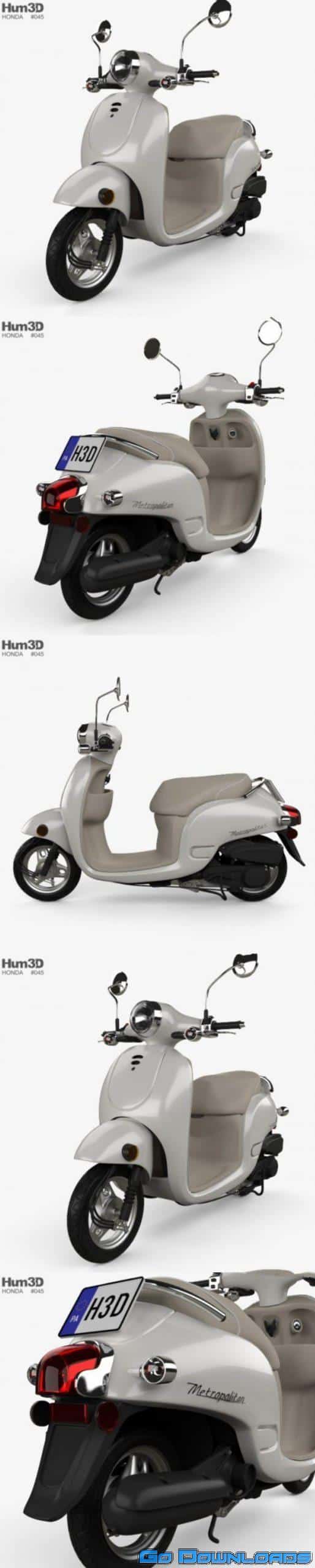 Honda Metropolitan (CHF50) 2013 3D model Free Download