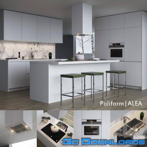 Kitchen Poliform Varenna Alea (vray corona) Free Download