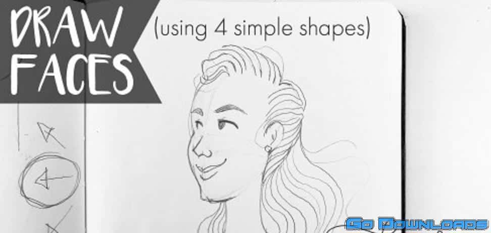 Learn to Draw Faces with 4 Simple Shapes