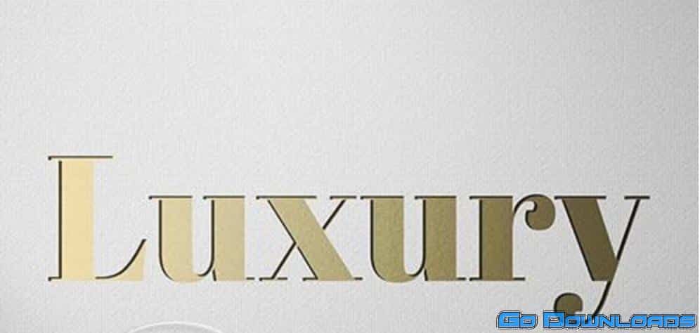 Luxury Text Effect Free Download