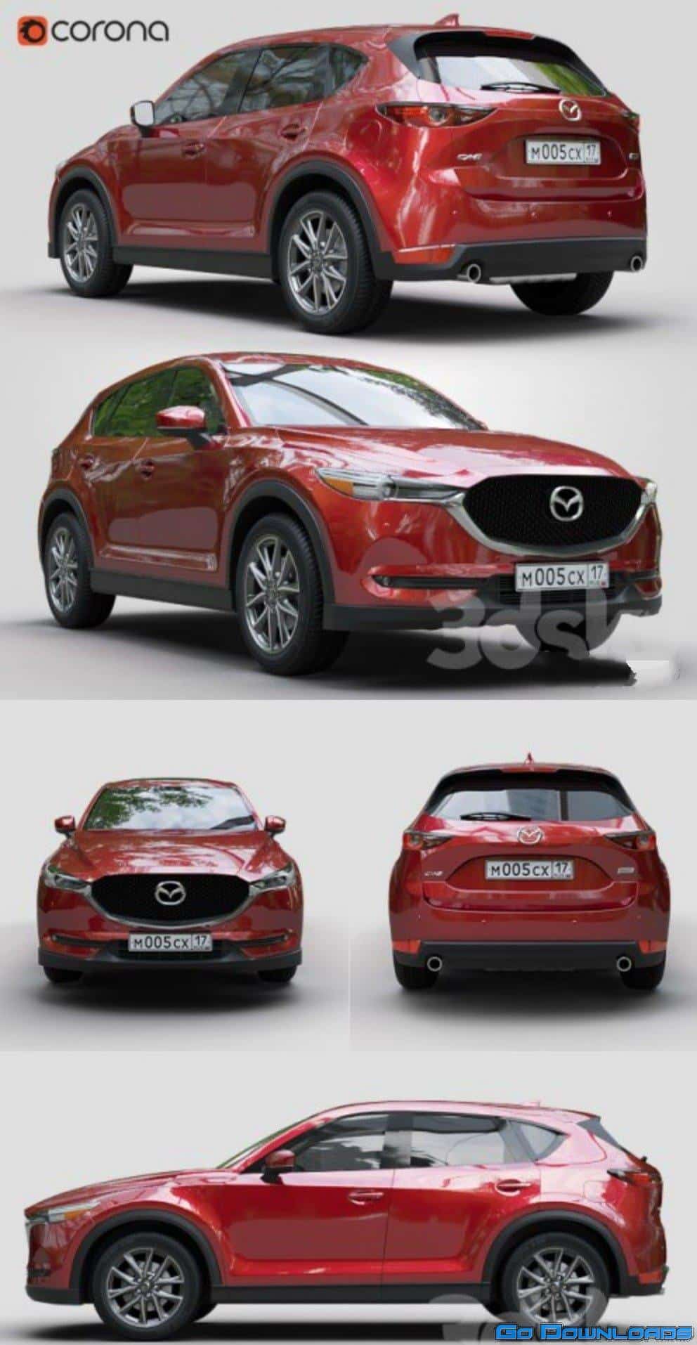 Mazda CX-5 2017 3D Model Free Download