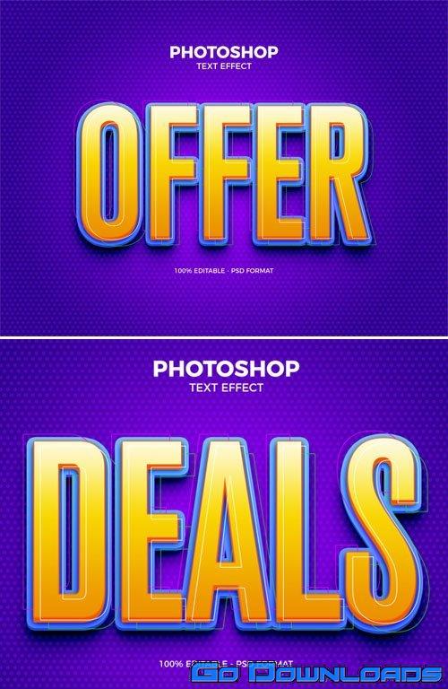 Offer Photoshop PSD Text Effect Free Download