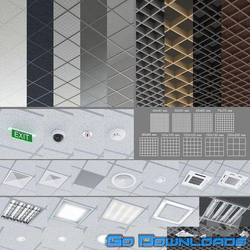 Office Ceiling Lights Kit Armstrong Ceiling 3d Models Free Download