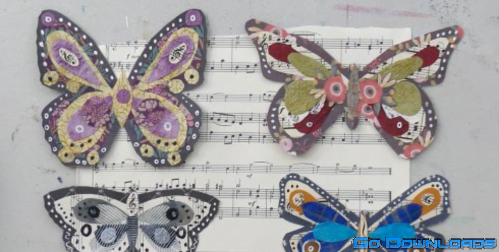 Paper Butterflies for Mixed Media, Crafts, & Collage