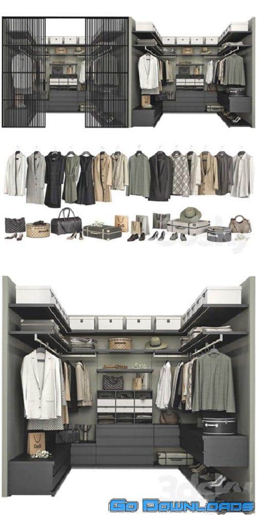 Poliform Ubik Walk-in Closet 4 Free Download