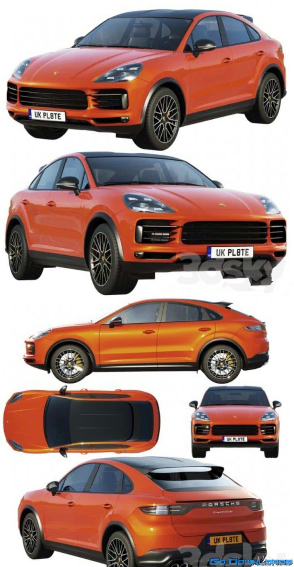 Porsche Cayenne Coupe turbo 2019 Free Download