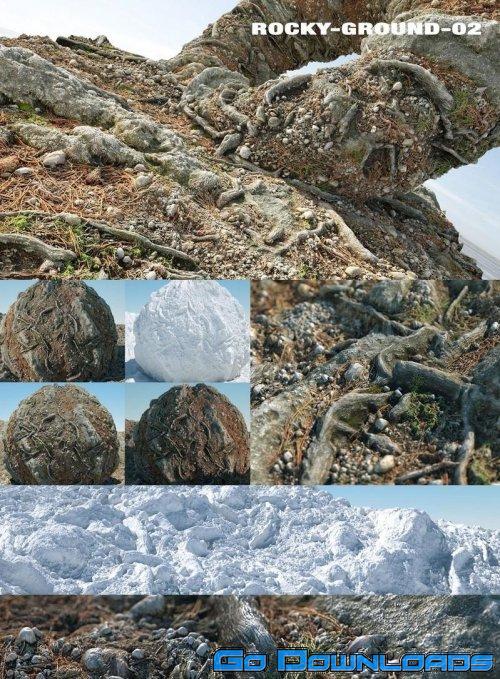 ROCKY-GROUND-02 PBR Material Free Download