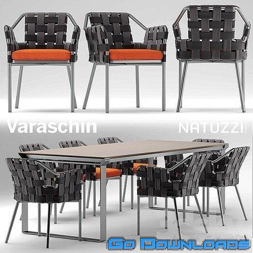 Table and chairs varaschin obi chair Natuzzi table Free Download