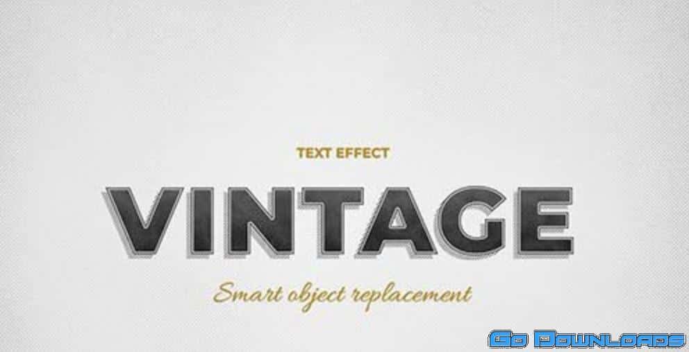 Vintage Text Effect Free Download