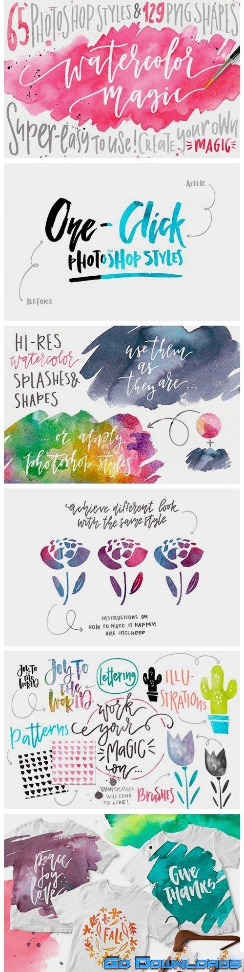 Watercolor Magic Design Kit 221706 Free Download