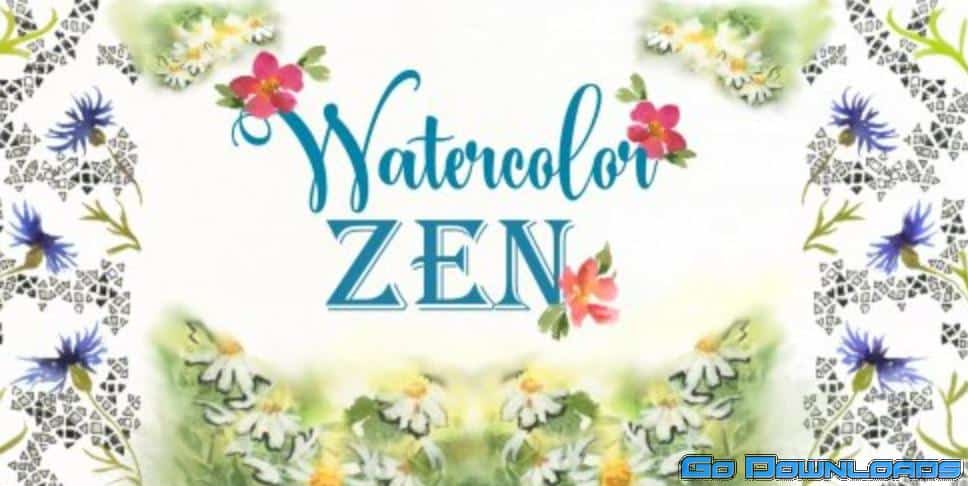 Watercolor Zen: enhance your loose florals with zentangle with 15 min fun projects