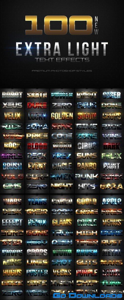 100 Extra Light Text Effects Free Download