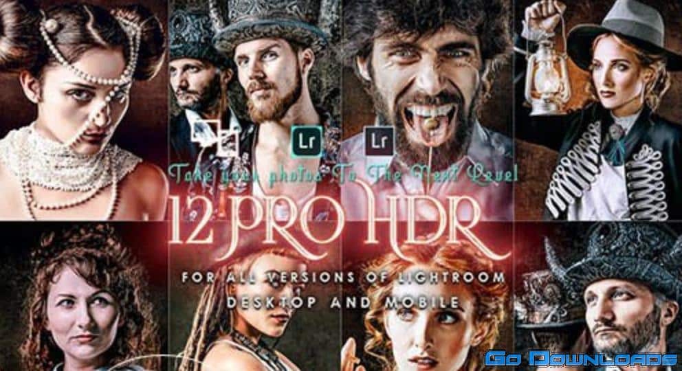 12 PRO HDR Portrait Lightroom Presets Free Download