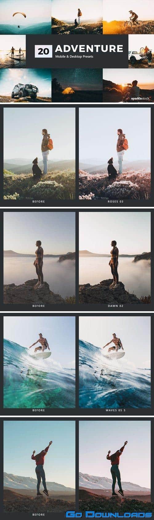 20 Adventure Lightroom Presets and LUTs Free Download