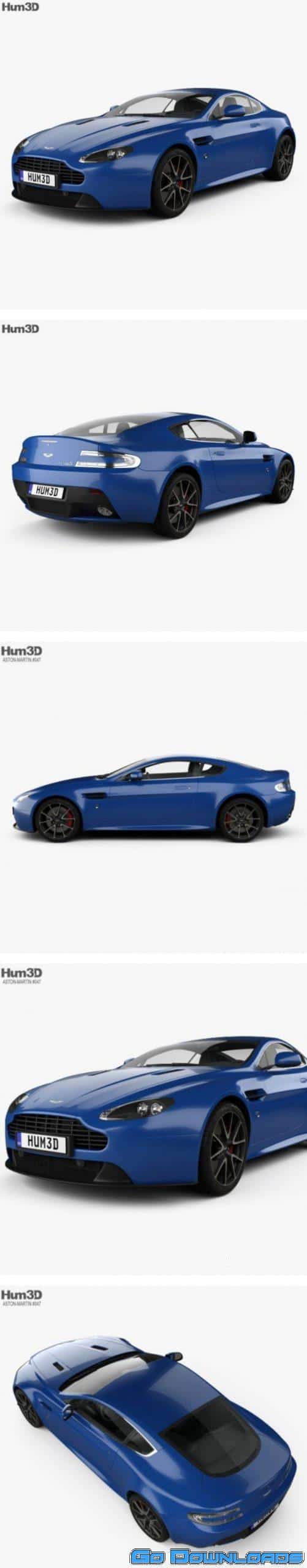 Aston Martin V8 Vantage S 2015 3D model Free Download