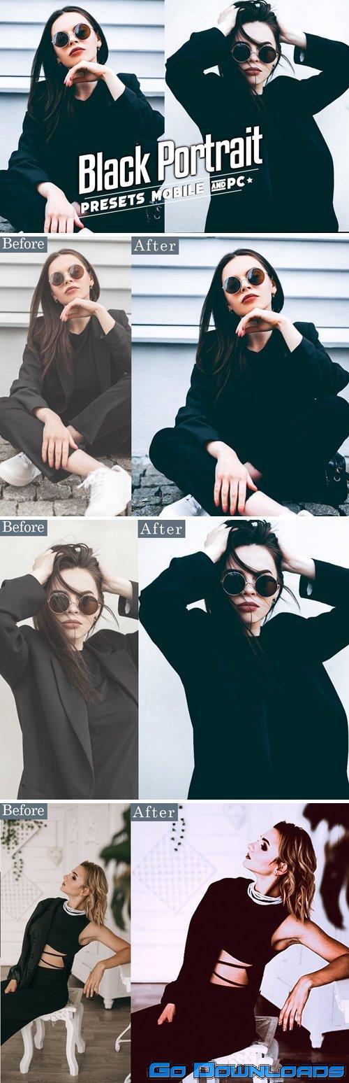 Black Tones Portrait Lightroom Presets Mobile & PC Free Download