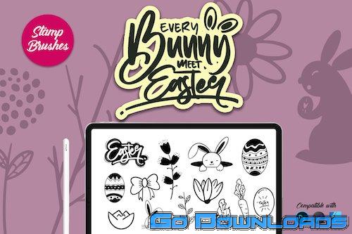 Bunny Easter | Stamp brush Free Download