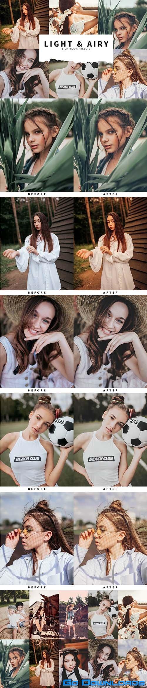 CreativeMarket 10 Light & Airy Lightroom Presets 5978575 Free Download