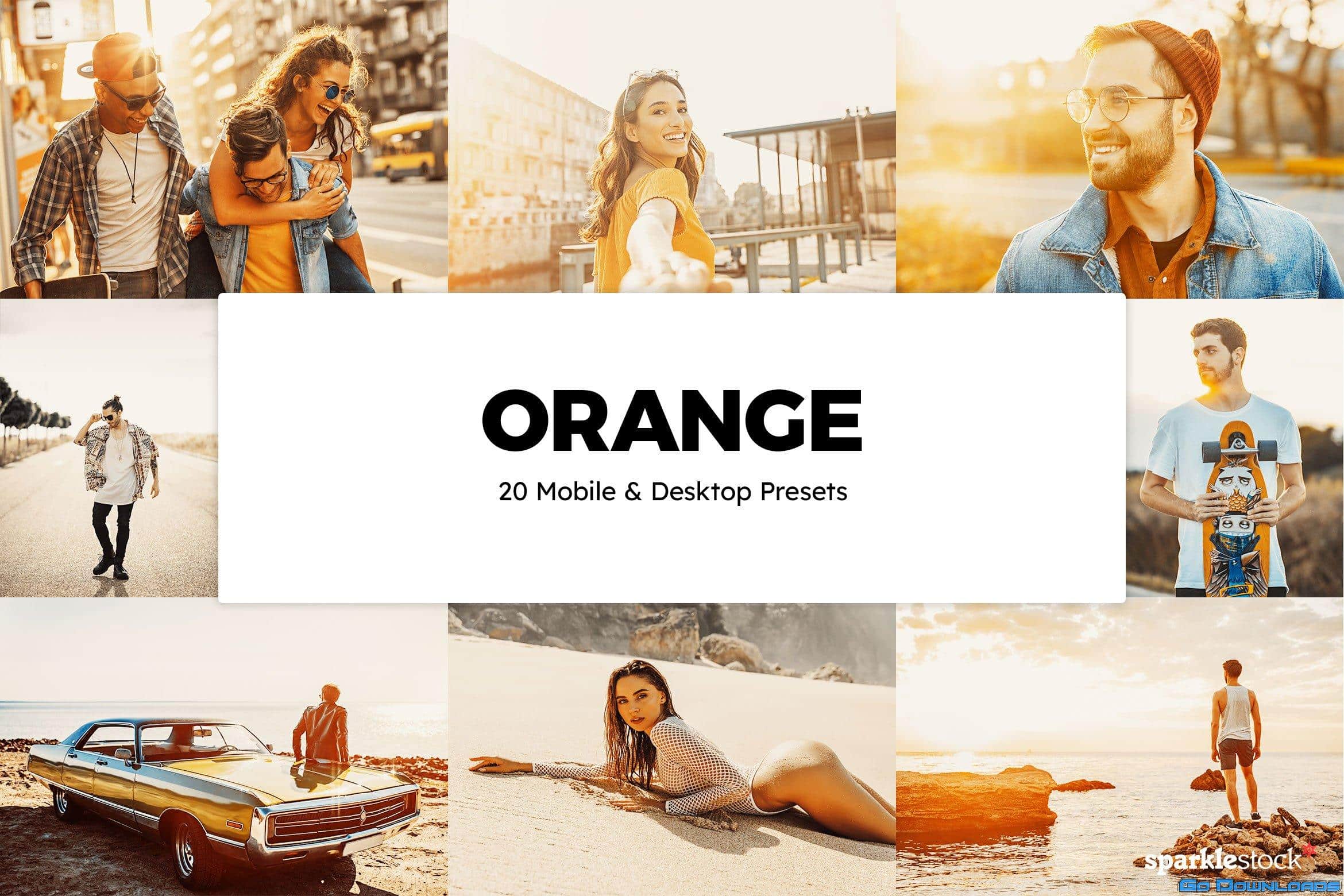 CreativeMarket 20 Orange Lightroom Presets & LUTs 5993689 Free Download