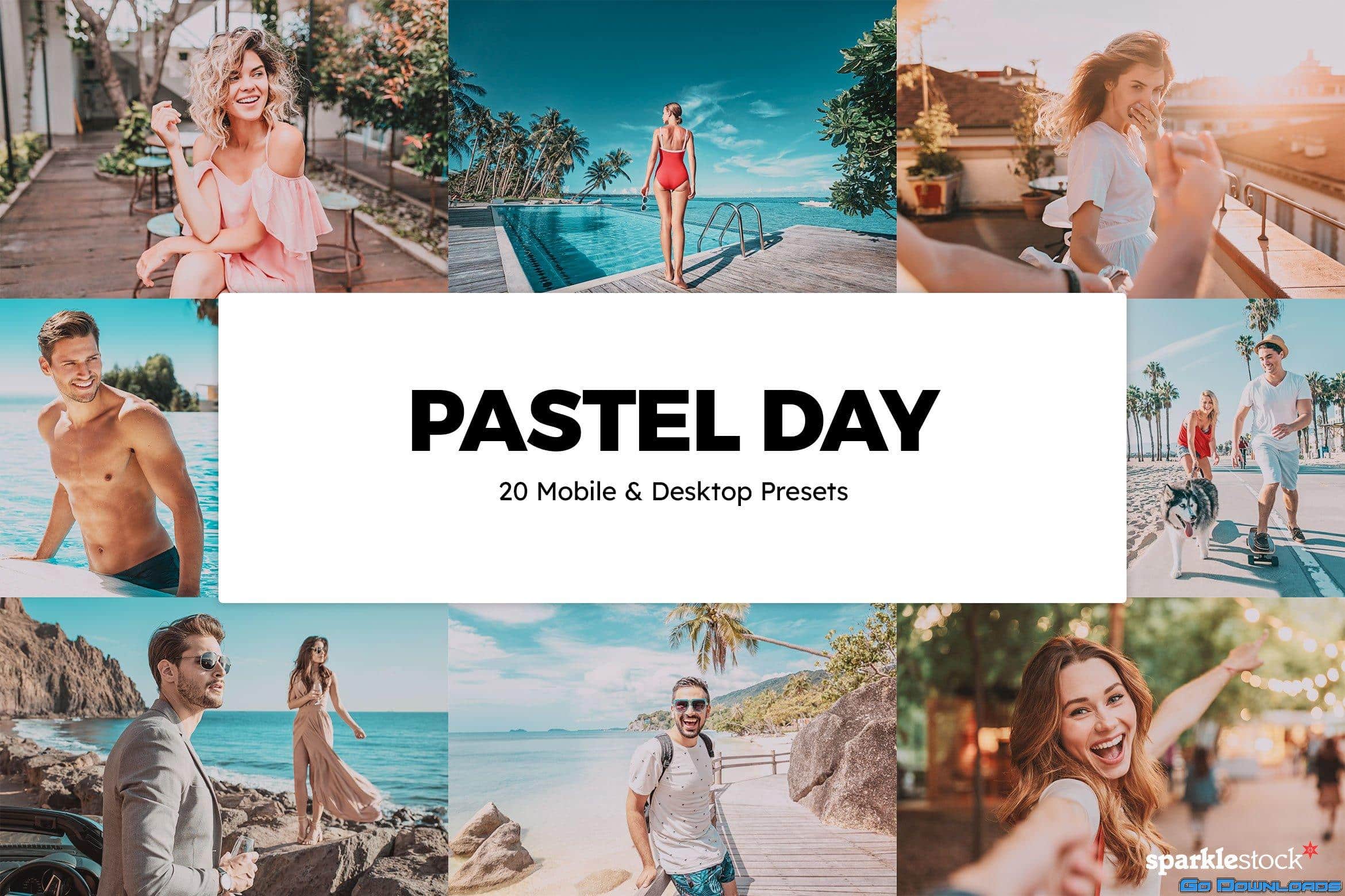 CreativeMarket 20 Pastel Day Lightroom Presets & LUTs 5994084 Free Download