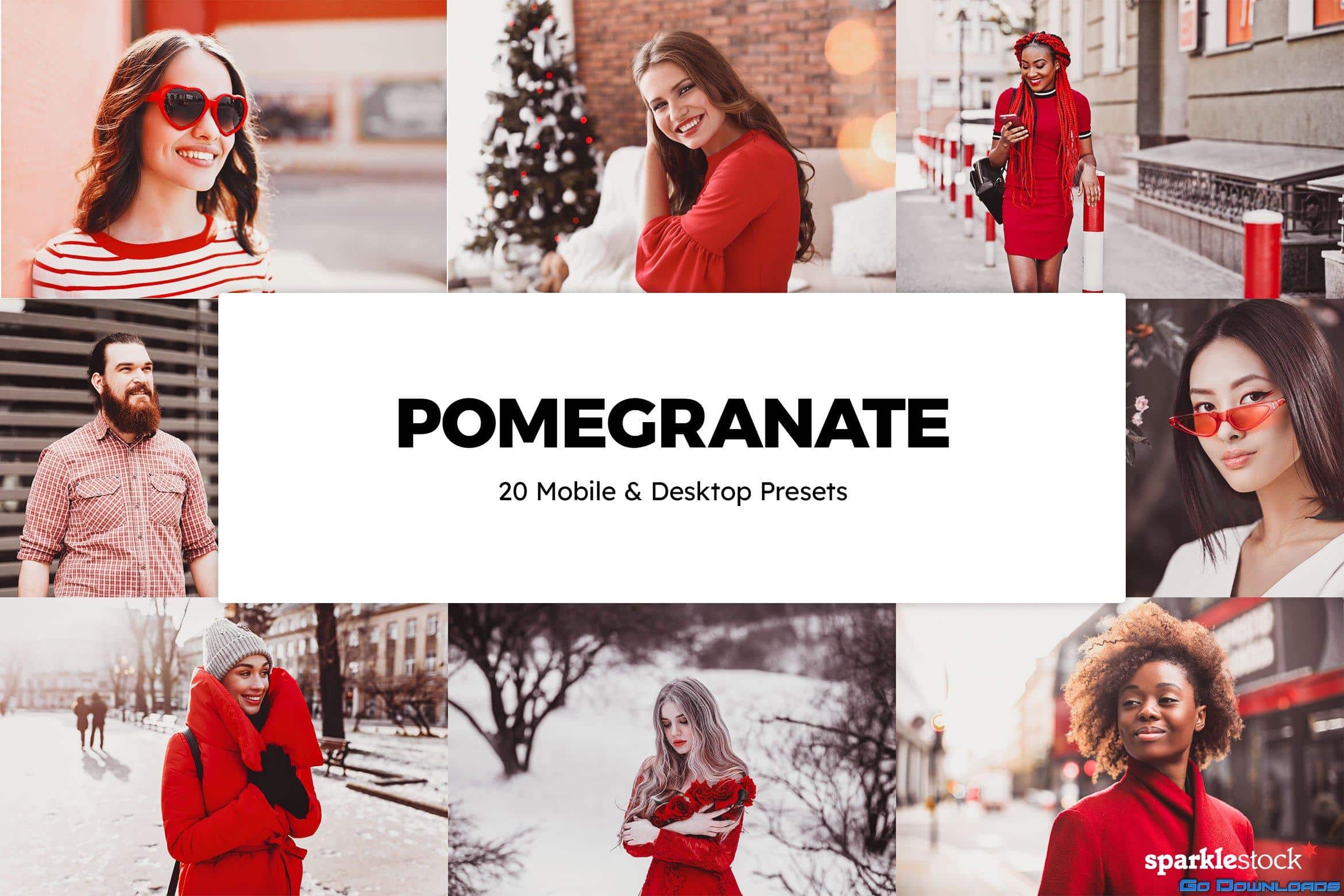 CreativeMarket 20 Pomegranate Lightroom Presets & LUTs 5994869 Free Download