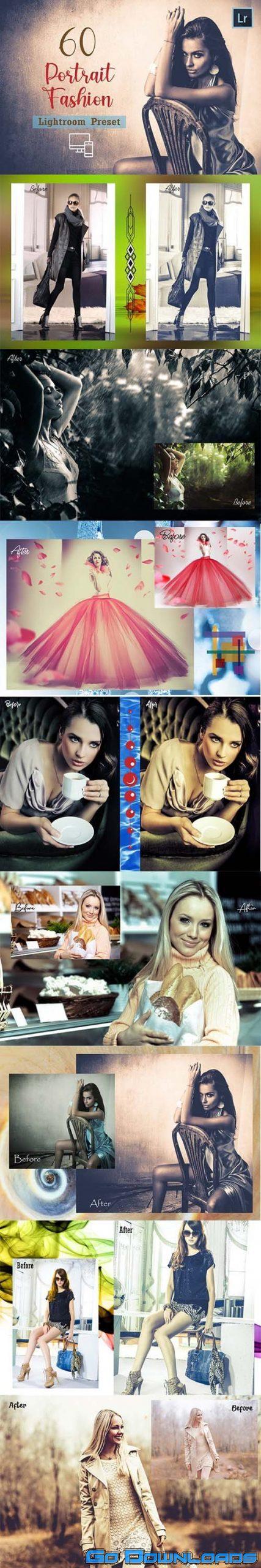 CreativeMarket 60 Portrait Fashion Lightroom Preset 5922394 Free Download