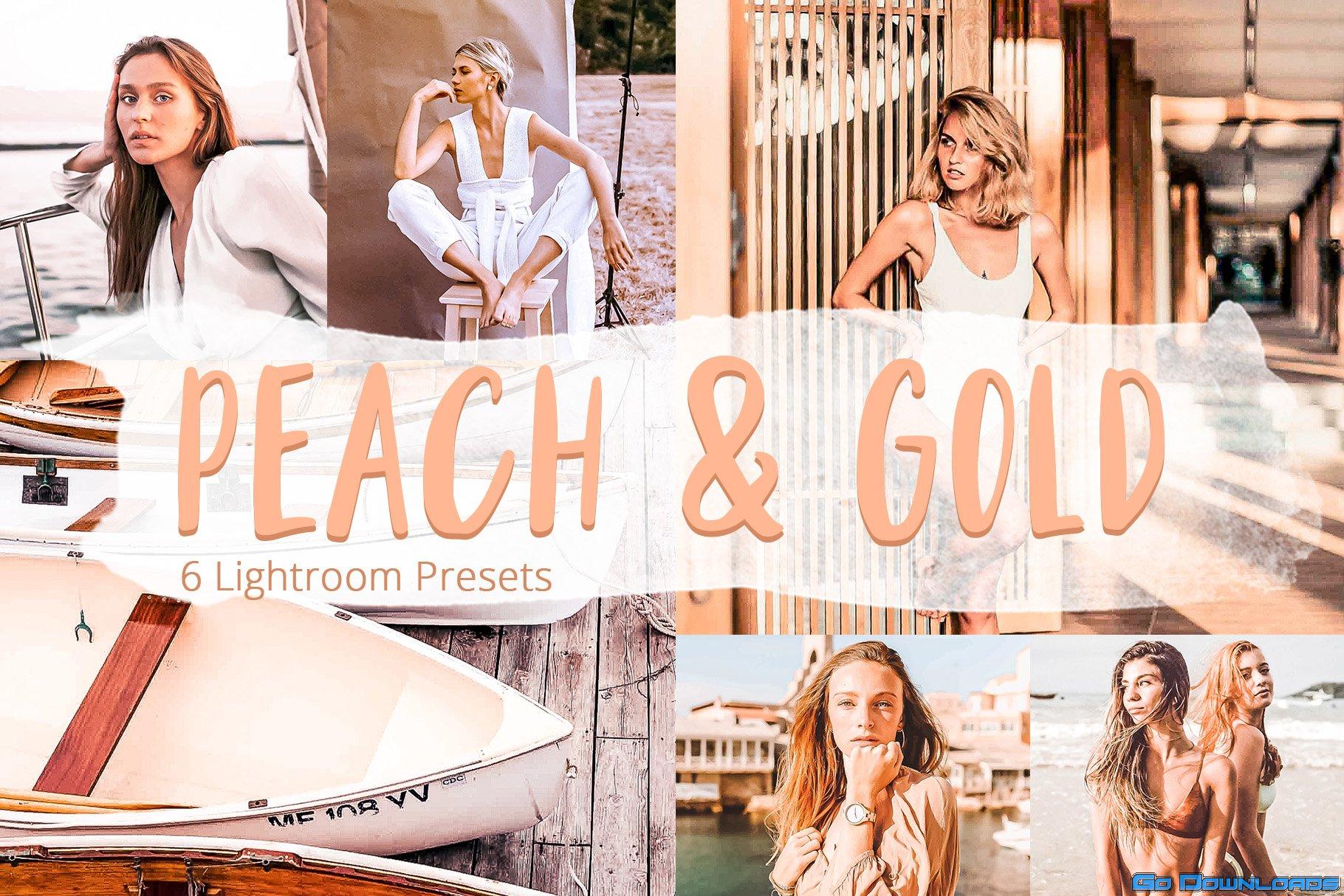 CreativeMarket Peach & Gold Lightroom Presets 5928057 Free Download