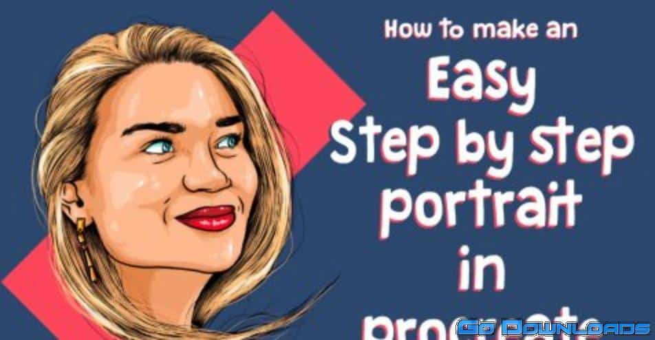 Easy Step-by-Step Digital Portrait in Procreate Free Download