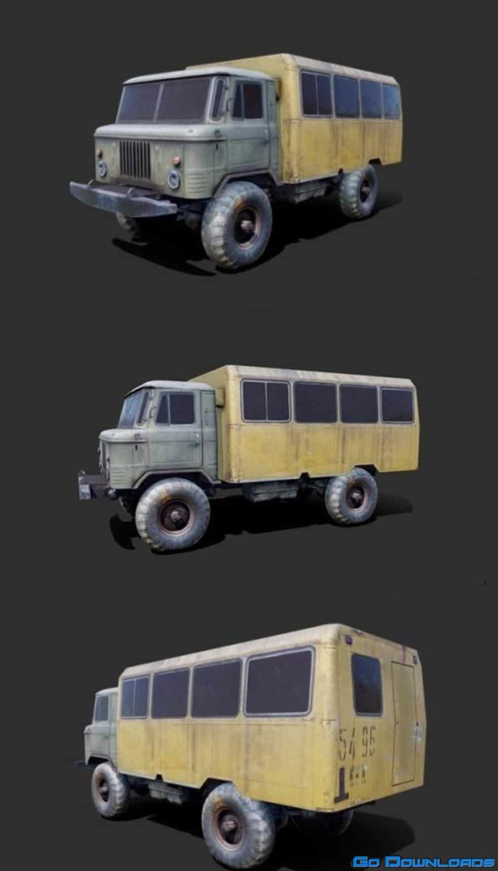 Gaz 66 3d model Free Download