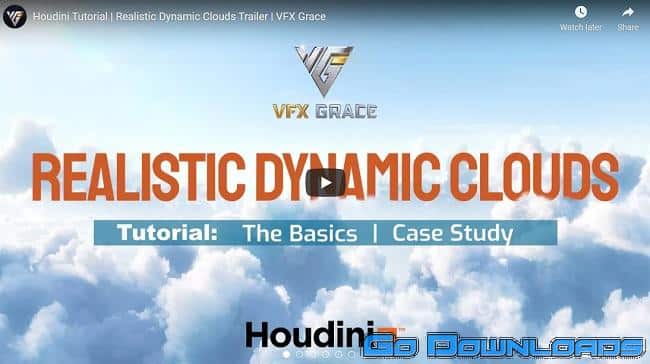 Gumroad Houdini realistic dynamic clouds VFX GRACE Free Download