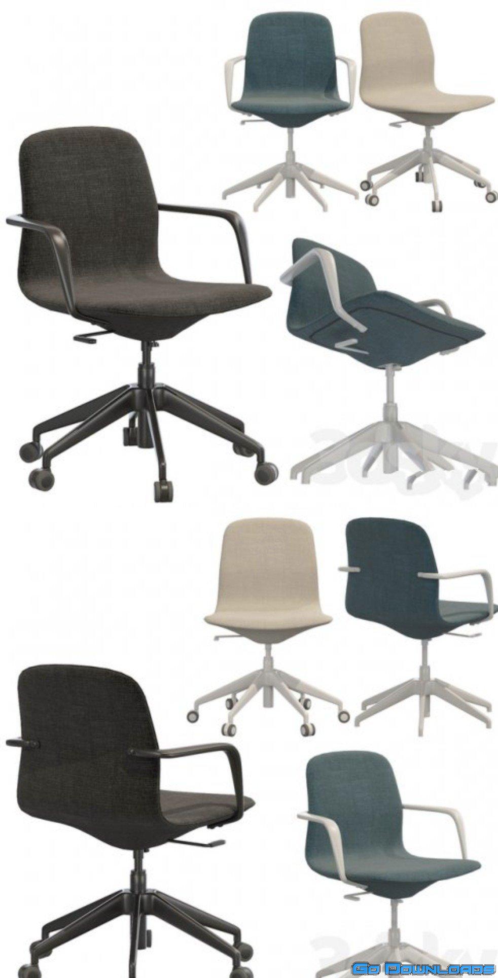 Ikea LANGFJALL office chair (low back) Free Download